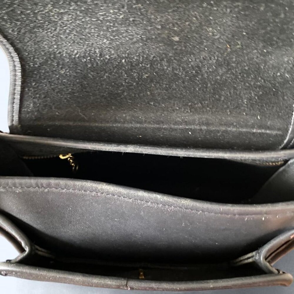 Restored Vintage Coach Rambler's Legacy Bag No. 9061 Black Leather - Picture 7 of 7